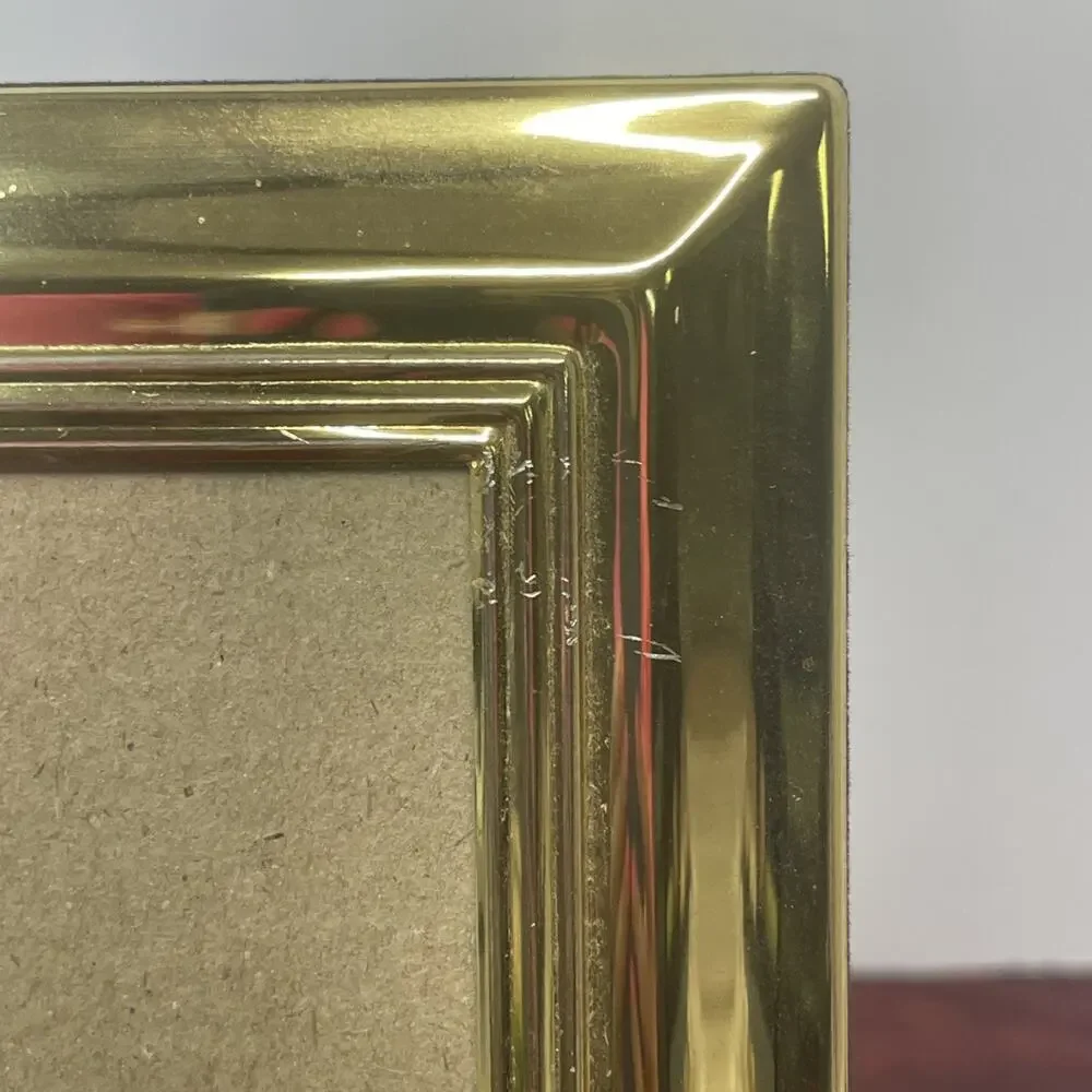 1999 Brass Gold Tone Picture Photo Frame 8